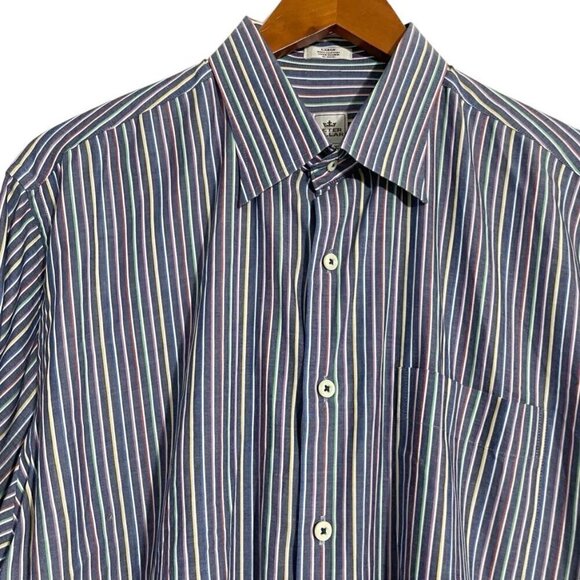 Peter Millar Large Button Down Shirt Collared Long Sleeve - Picture 2 of 6